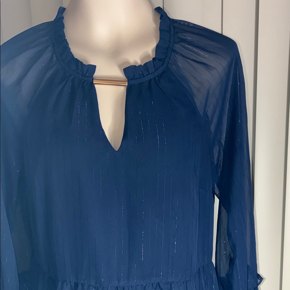 INC International Concepts Navy Blue Dress - Picture 3 of 8